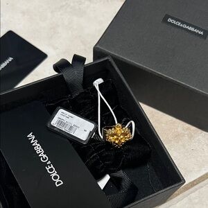Authentic Dolce & Gabbana Gold Heart Ring